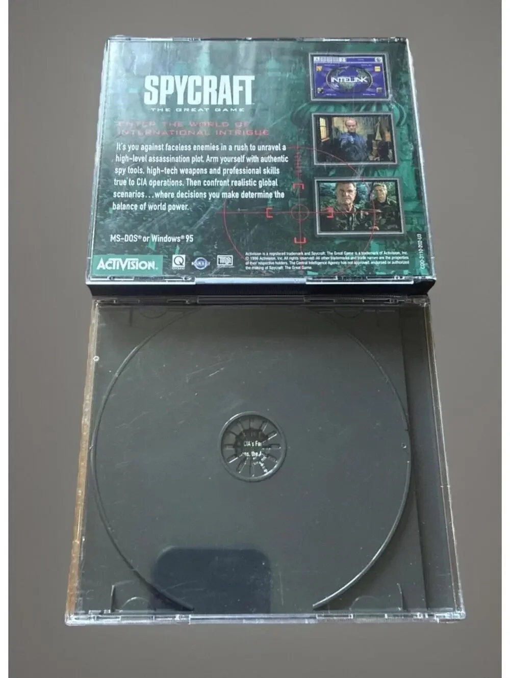 Spycraft The Great Game Pc 1996 Activision 3-Disc Set With Expansion Rare